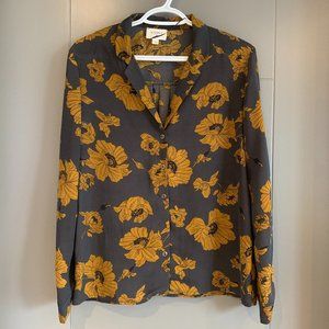Everly Long Sleeve, Button-Up Printed Shirt